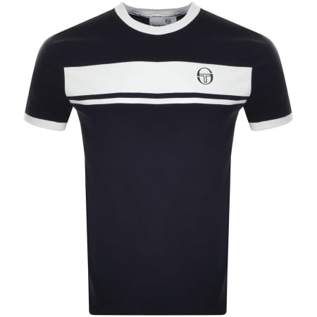 Product Image for Sergio Tacchini Logo T Shirt Navy