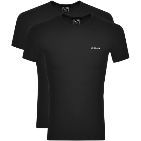 Product Image for Versace Two Pack Essential T Shirts Black