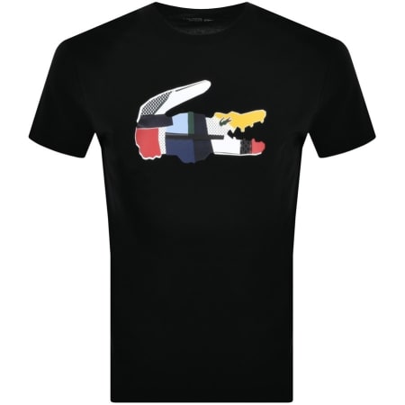 Product Image for Lacoste Sport Large Crocodile T Shirt Black