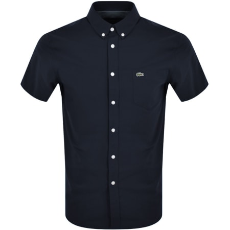 Product Image for Lacoste Oxford Short Sleeved Shirt Navy