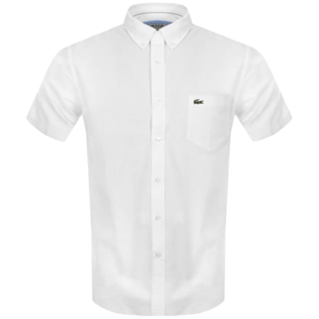 Product Image for Lacoste Oxford Short Sleeved Shirt White