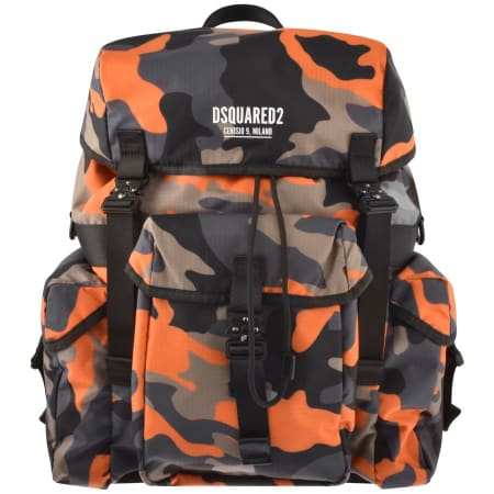 Product Image for DSQUARED2 Ceresio 9 Camo Backpack Orange