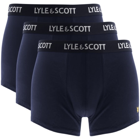 Product Image for Lyle And Scott Three Pack Boxer Trunks Navy