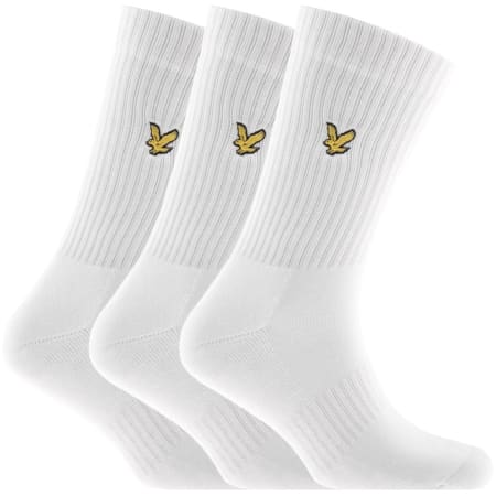 Product Image for Lyle And Scott Hamilton Three Pack Socks White