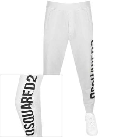 Product Image for DSQUARED2 Logo Joggers White