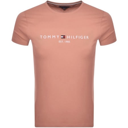 Product Image for Tommy Hilfiger Logo T Shirt Pink