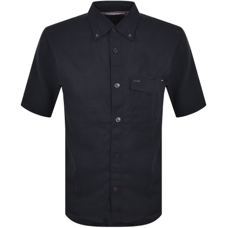 Product Image for Tommy Hilfiger Tech Linen Short Sleeved Shirt Navy