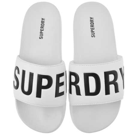 Product Image for Superdry Logo Sliders White