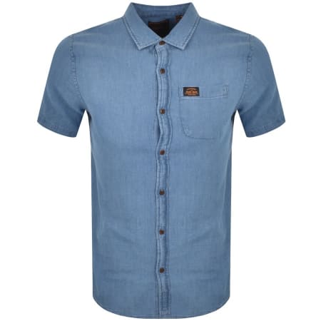 Product Image for Superdry Vintage Short Sleeved Shirt Blue