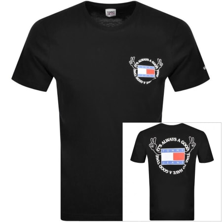 Product Image for Tommy Jeans Philosotee Logo T Shirt Black