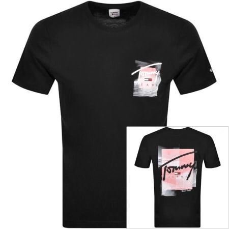 Product Image for Tommy Jeans Script Photo T Shirt Black