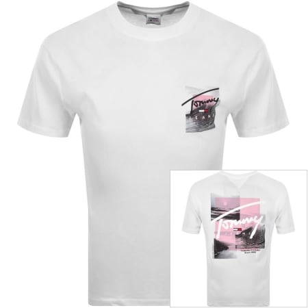 Product Image for Tommy Jeans Script Photo T Shirt White