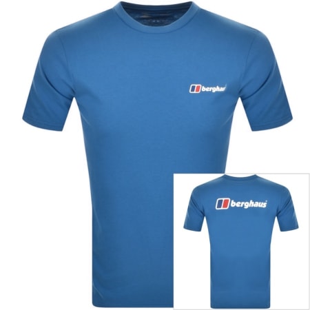 Product Image for Berghaus Organic Logo T Shirt Blue