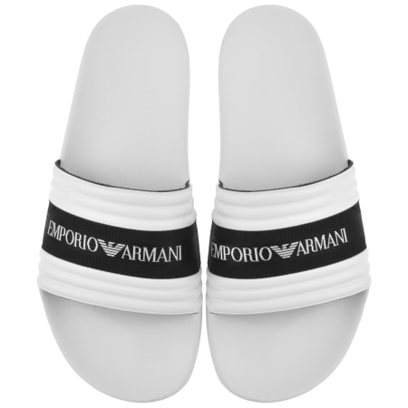 Product Image for Emporio Armani Logo Sliders White