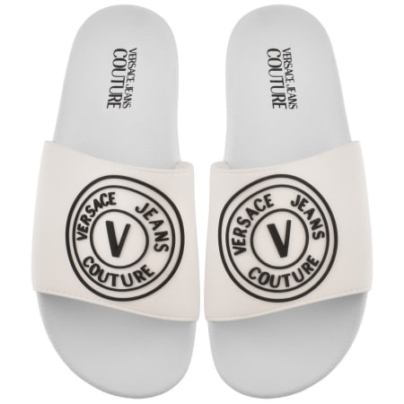 Product Image for Versace Jeans Couture Logo Sliders White