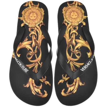 Product Image for Versace Jeans Couture Printed Flip Flops Black