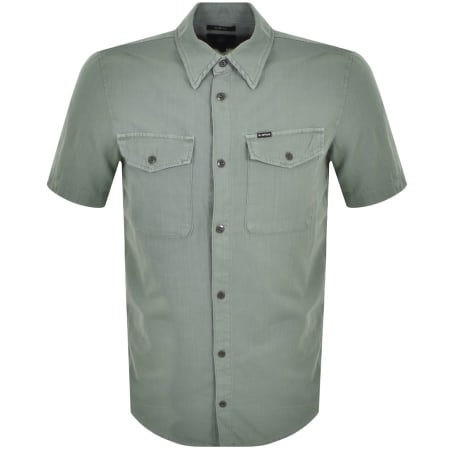 Product Image for G Star Raw Marine Slim Short Sleeved Shirt Green