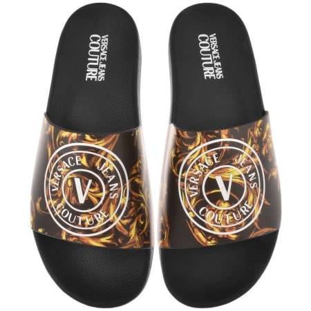 Product Image for Versace Jeans Couture Logo Sliders Black
