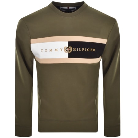 Product Image for Tommy Hilfiger Logo Sweatshirt Green