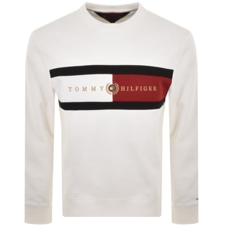 Product Image for Tommy Hilfiger Logo Sweatshirt White