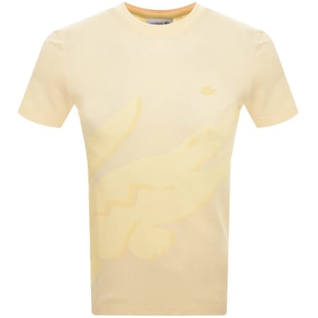 Product Image for Lacoste Crew Neck T Shirt Yellow