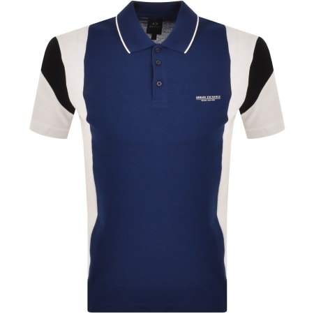 Product Image for Armani Exchange Short Sleeved Polo T Shirt Blue