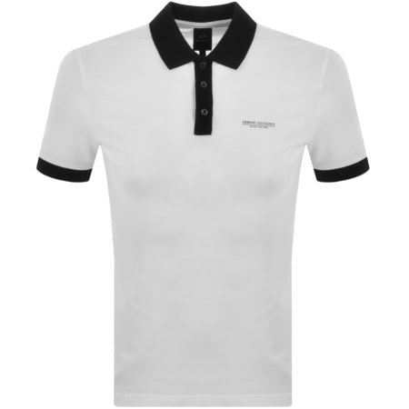 Product Image for Armani Exchange Short Sleeved Polo T Shirt White