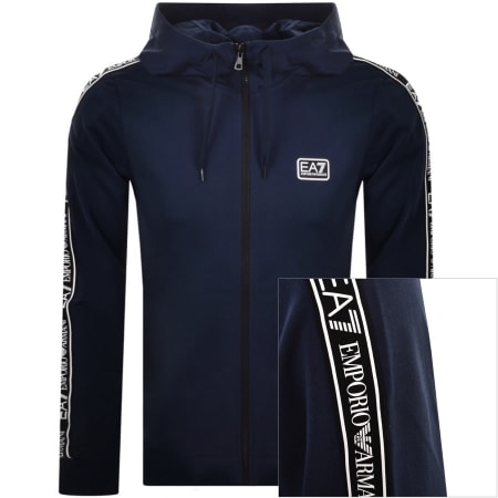 Product Image for EA7 Emporio Armani Logo Hoodie Navy