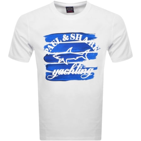 Product Image for Paul And Shark Logo T Shirt White