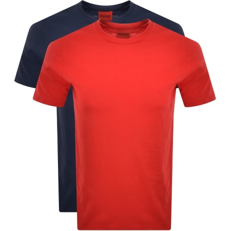 Product Image for HUGO Double Pack Crew Neck T Shirt Red