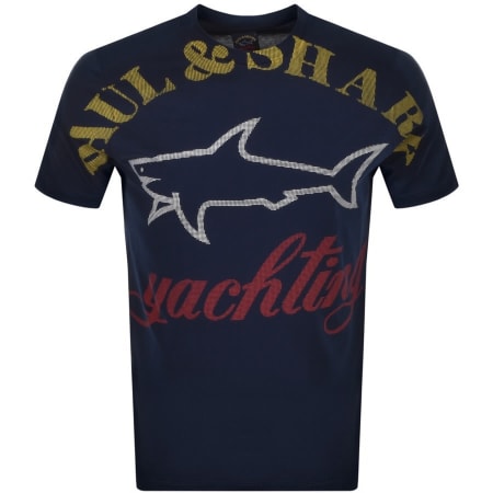 Product Image for Paul And Shark Logo T Shirt Navy