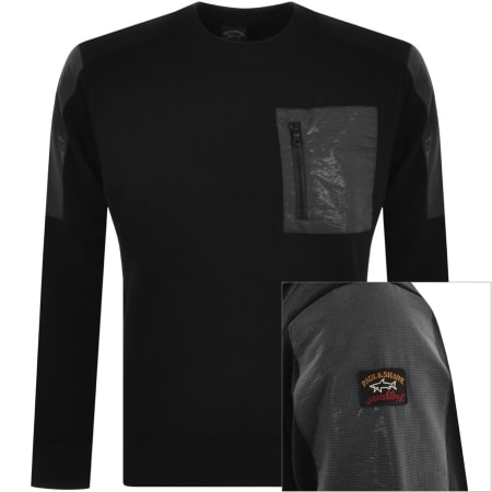 Product Image for Paul And Shark Crew Neck Knitted Jumper Black