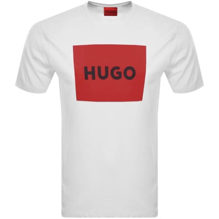 Product Image for HUGO Dulive Crew Neck T Shirt White