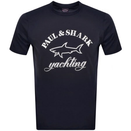 Product Image for Paul And Shark Logo T Shirt Navy