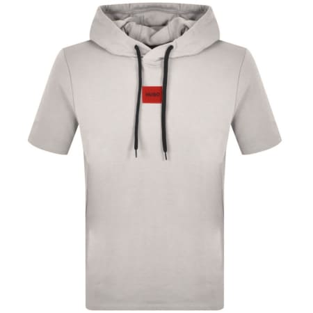 Product Image for HUGO Dresley Short Sleeved Hoodie Beige
