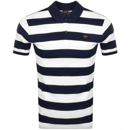 Product Image for Paul And Shark Stripe Polo T Shirt Navy