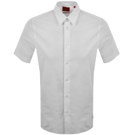 Product Image for HUGO Short Sleeved Ebor Shirt White