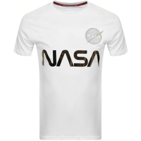 Product Image for Alpha Industries Nasa Reflective T Shirt White