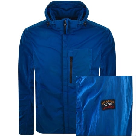 Product Image for Paul And Shark Hooded Eco Jacket Blue