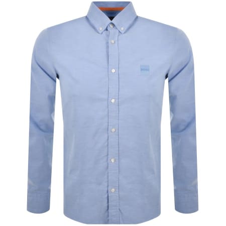 Product Image for BOSS Mabsoot Long Sleeved Shirt Blue