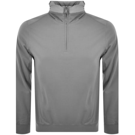 Product Image for BOSS ZWash Half Zip Sweatshirt Grey