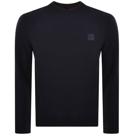 Product Image for BOSS Katoural Crew Neck Knit Jumper Navy