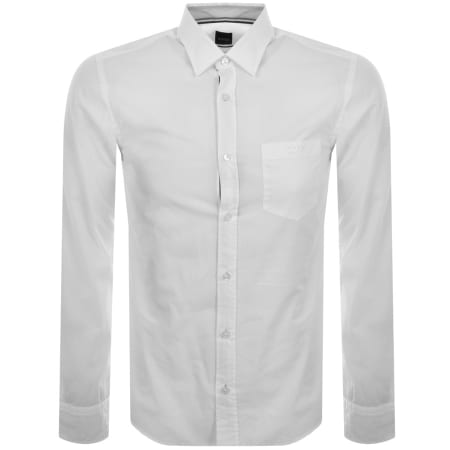 Product Image for BOSS Reid Long Sleeved Shirt White