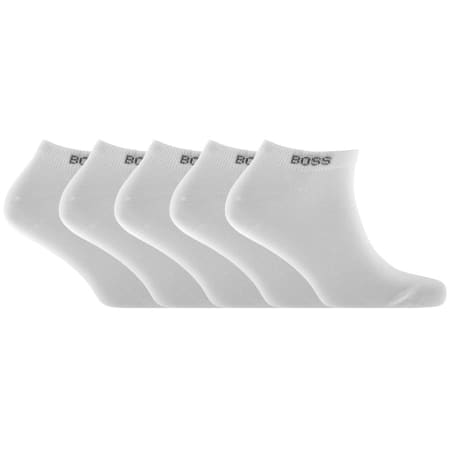 Product Image for BOSS Five Pack Trainer Socks White