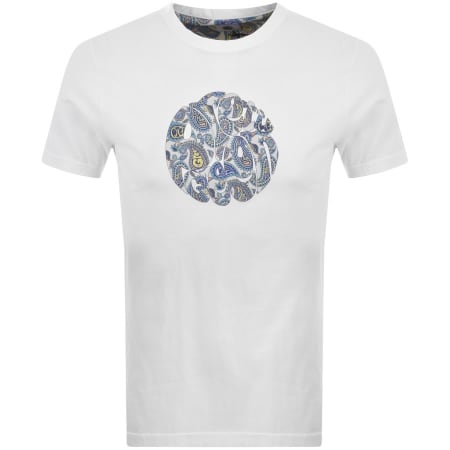 Product Image for Pretty Green Paisley Logo T Shirt White