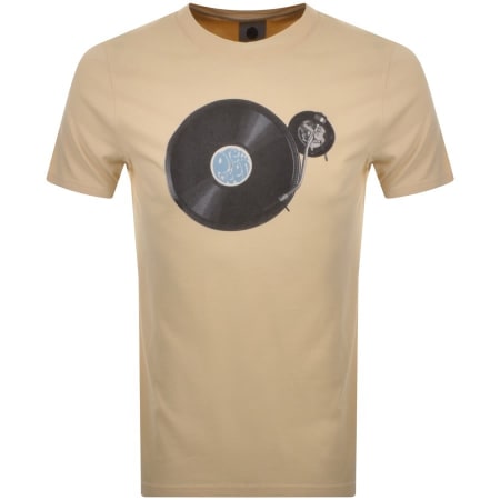 Product Image for Pretty Green Turntable Logo T Shirt Orange