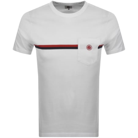 Product Image for Pretty Green Tilby Stripe Logo T Shirt White