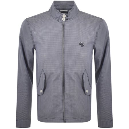 Product Image for Pretty Green Gingham Harrington Overshirt Navy