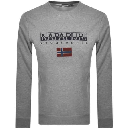 Product Image for Napapijri Ayas Flag Logo Sweatshirt Grey