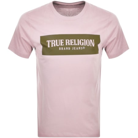 Product Image for True Religion Arch Box Logo T Shirt Pink